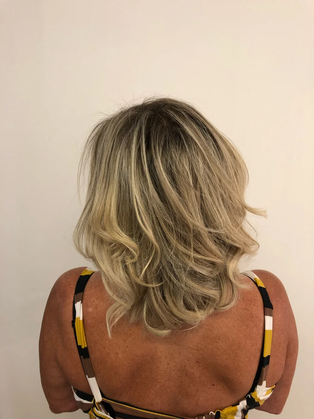 Short, tousled crop.