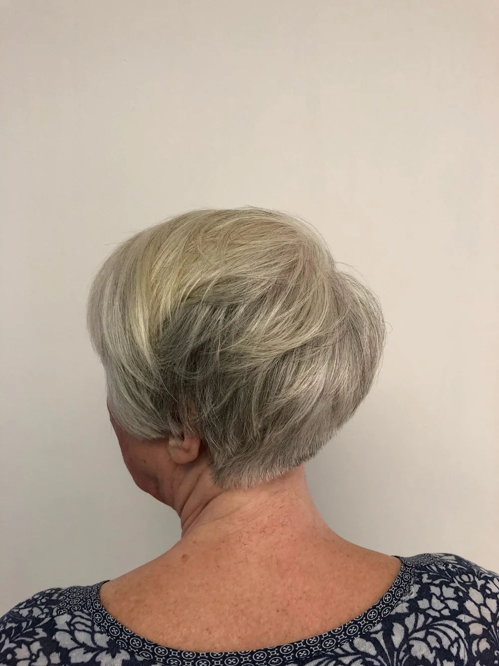 Short, tousled crop.