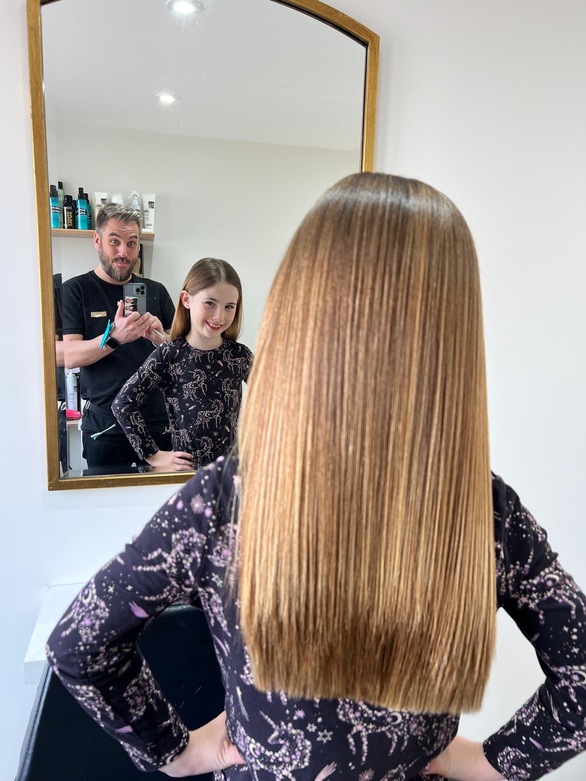 Digital dashboards displayed in modern office